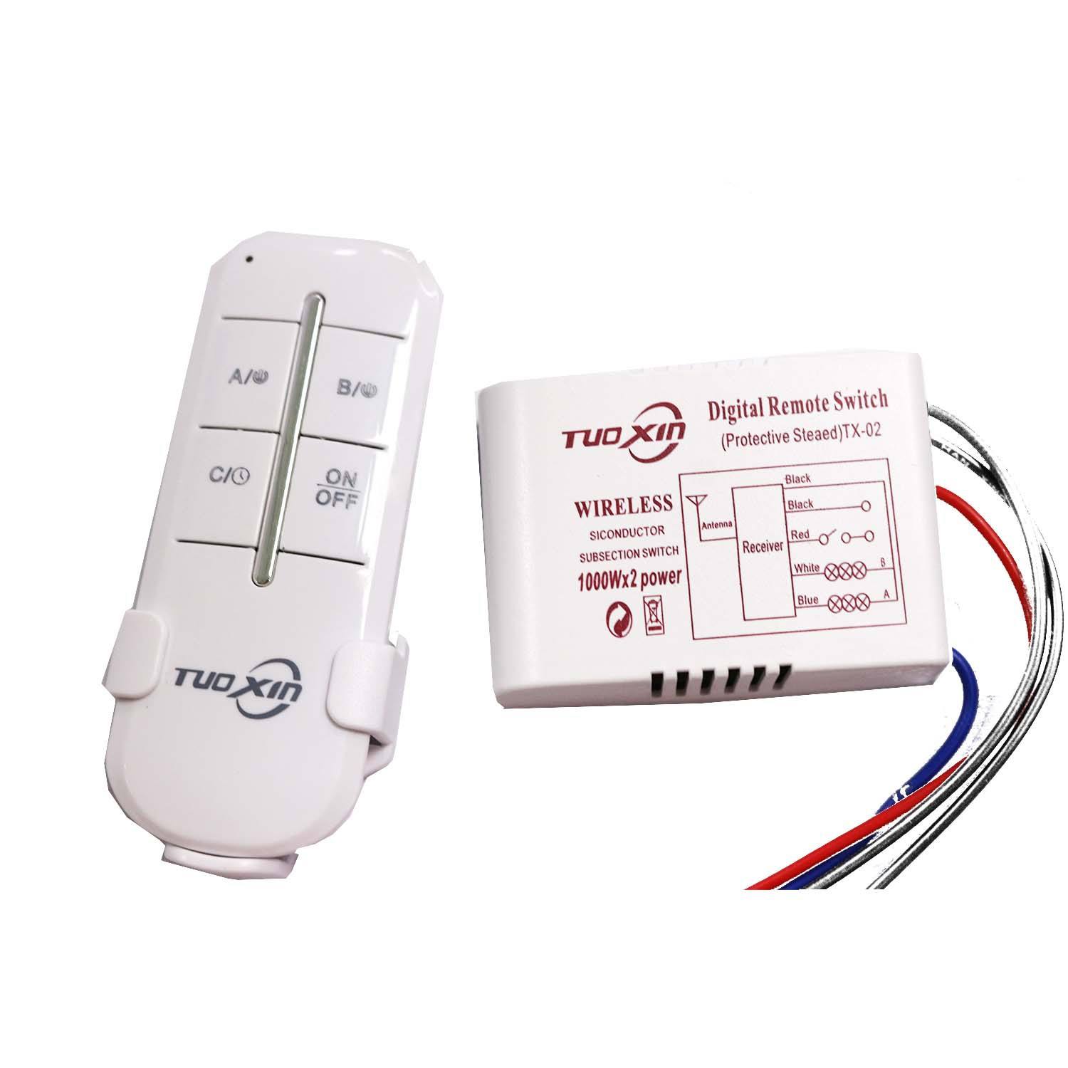 Draadloze afstandsbediening Schakelaar Smart Home Crystal Lamp Segmentcontroller 3-weg digitale LED-licht Digitale schakelaar Groothandel