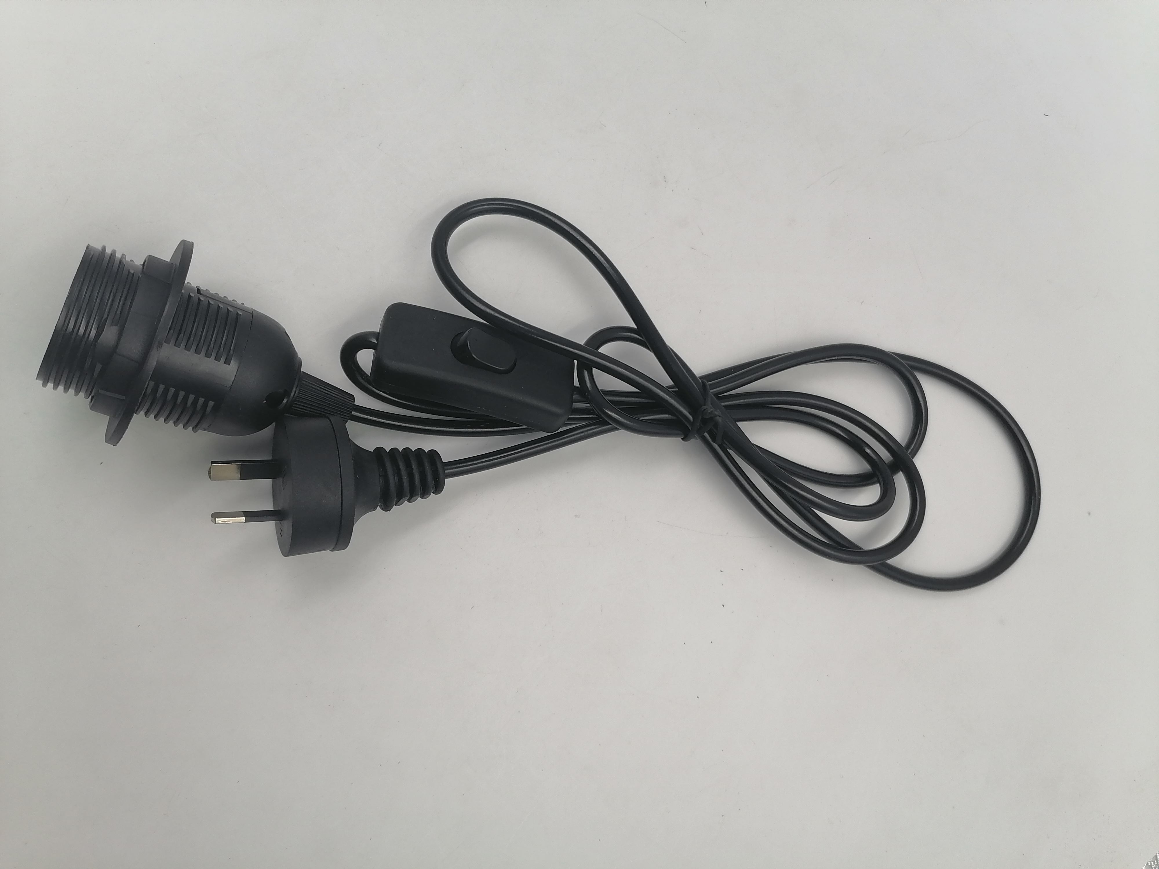 AU-stekker 1,8 m lijnkabel 303 Aan Uit Netsnoer voor LED-lamp met knopschakelaar Draadverlenging