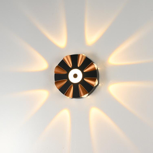 Omringende lichtgevende LED buiten waterdichte wandlamp gangpad balkon gang deur achtergrond landschap aluminium wandlamp
