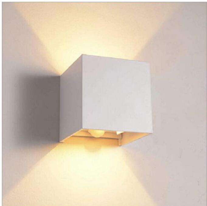 Bewegingssensor buiten 12W verstelbare op en neer wandlamp aluminium decoratie LED wandlamp