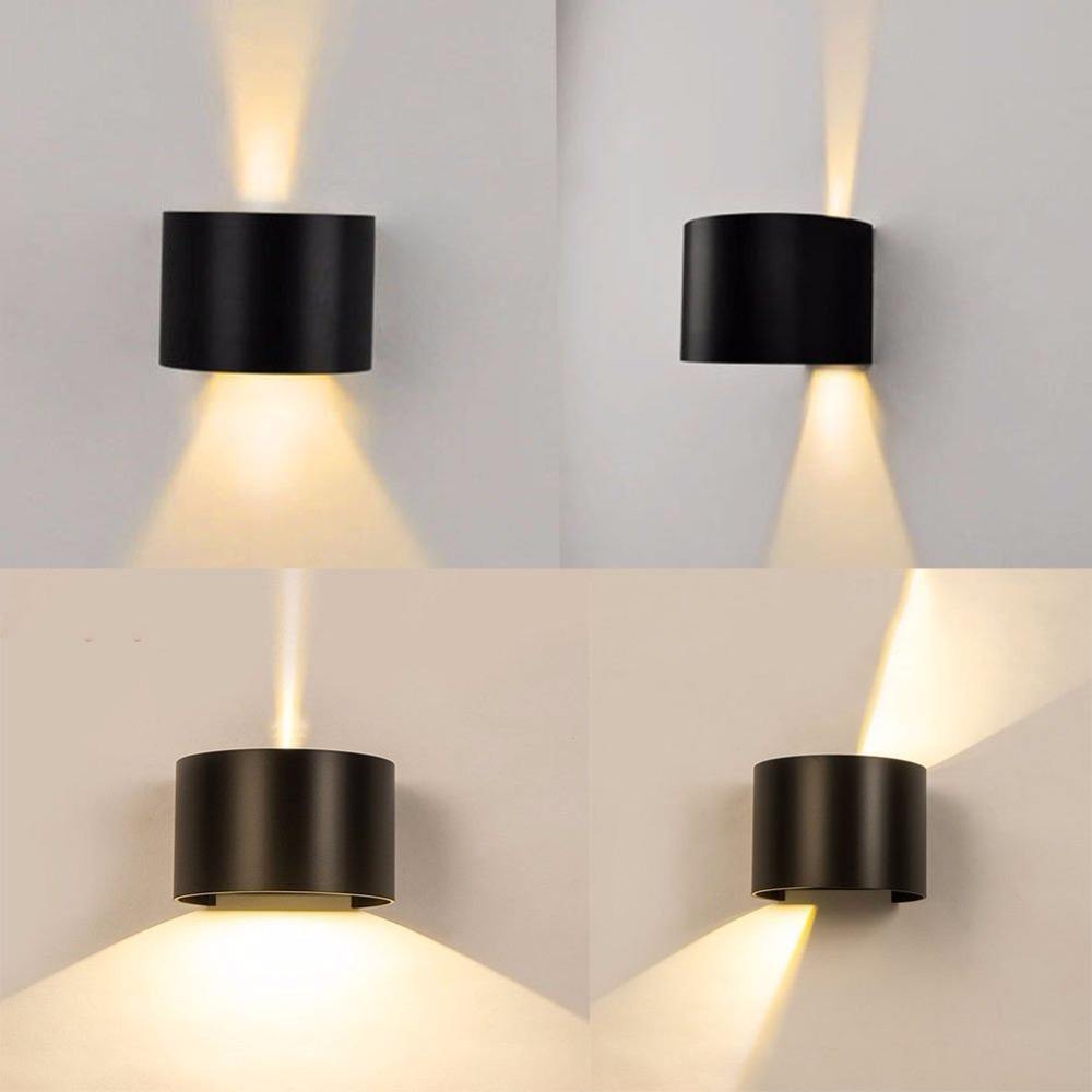 Hagood Nieuwe Halve Cirkel Waterdichte Wandlamp 6W Led Wandkandelaar Buitenverlichting Waterdichte IP65 Verstelbare Verlichting