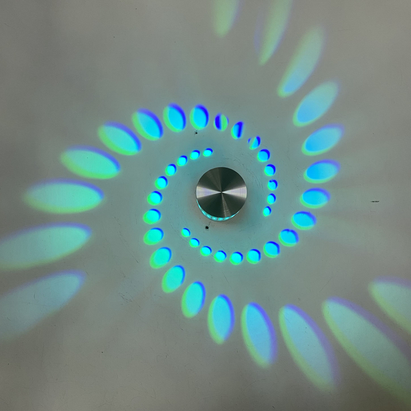 Eenvoudige Cirkel Achtergrond Decoratie Lampen Moderne LED RGB Wandlampen Woonkamer Slaapkamer Nachtkastje Gangpad Gang Binnenverlichting