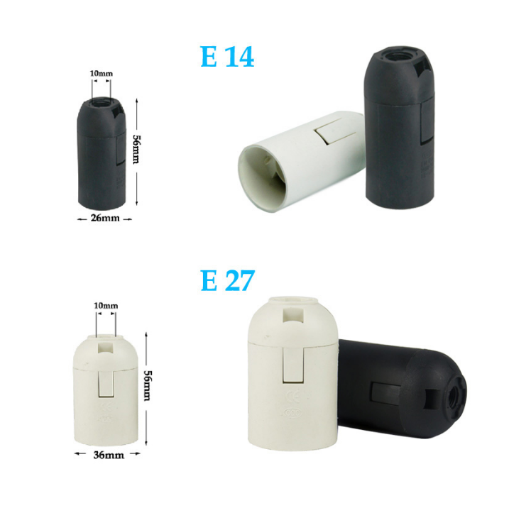 1.8 m Netsnoer Kabel met Dimmer AAN UIT Schakelaar Metalen Clip E14 E27 Lampvoet Hanglamp Houder Socket Stekkersnoer voor Salt Rock Lamp