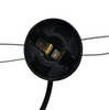 1.8m Netsnoer Kabel met Dimmer AAN UIT Schakelaar Metalen Clip E14 E27 Lampvoet Hanglamp Houder Socket Stekkersnoer voor Salt Rock light