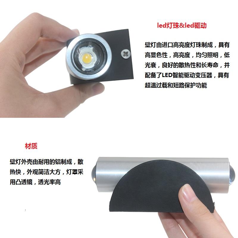 Fokison Lamp Buitenwandlampen voor 100% veiligheid Hoogwaardige aluminium wandlamp Eenvoudige decoratieve wandlamp voor thuis