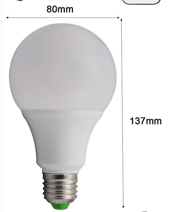 A70 15W GEGOTEN ALUMINIUM E27 BASIS LED-LAMP PC-afdekking LED fabriek 5W 6W 8W 9W 12W HAGOOD LIGHTING COMPANY