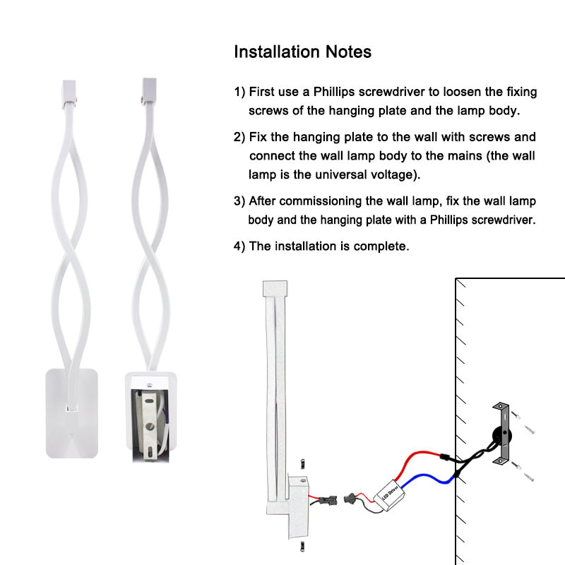 Modern Huis Decoratie Golfvorm Aluminium Up Down LED Wandlamp Indoor LED Wandlamp Holiday Garland Light
