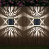 Wandlamp Zonne-tuin Buitendecoratie Tuin Waterdicht Op en neer Verlichting Buitendecoratie Inductie Muurwasserlicht