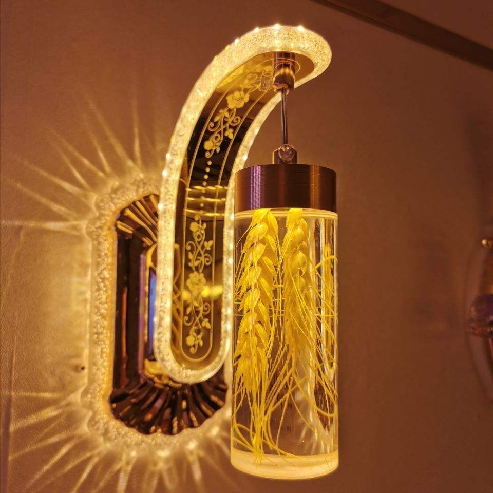 2022 12W Led Indoor Wandlamp Voor Slaapkamer Nachtkastje Decoratie Echte Bloem Wandlamp Trap Lamp Nachtlampje voor Woonkamer