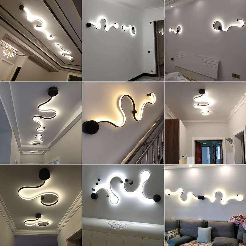 Einfache Moderne Creative Wohnzimmerlampe Hintergrundwanddekoration Designer Lamp Speziell Geformte Nachttischlampen