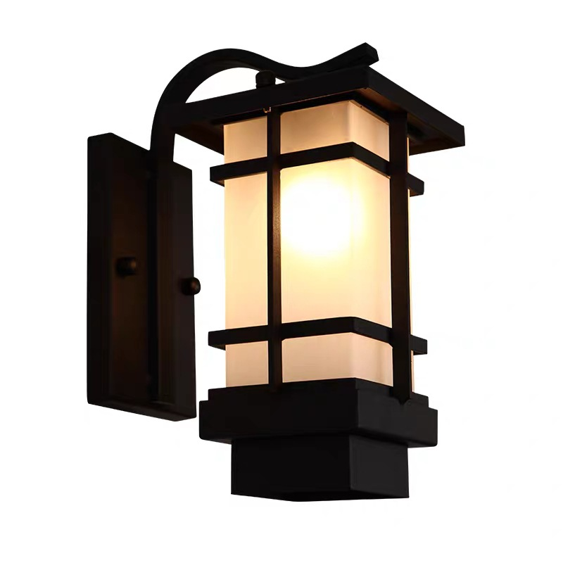 Zonne-buitenwandlamp Draadloze wandlamp Waterdicht Tuinlicht Nieuwe Chinese stijl Japanse stijl balkon buitenmuurpoort