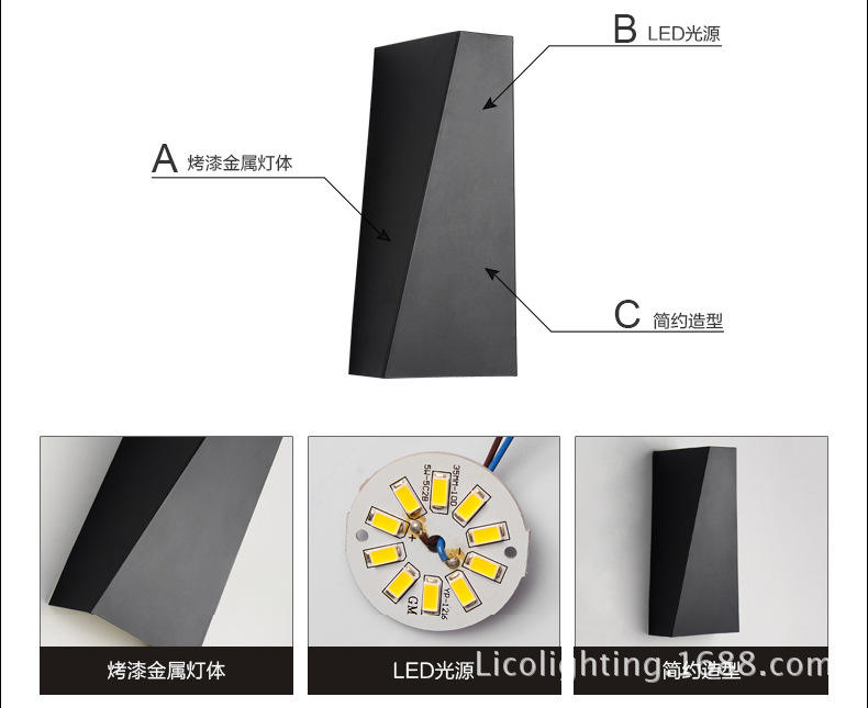 6W Moderne Vierkante Led Indoor Wandlamp Aluminium Blaker Home Verlichting Slaapkamer Woonkamer Gangpad Versieren Wandlamp AC85-265V