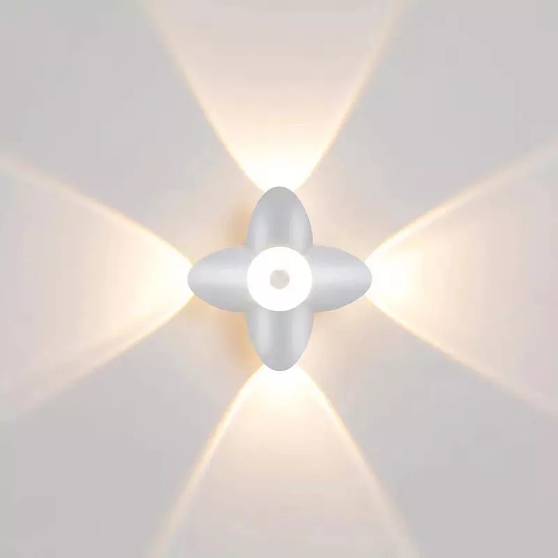 LED Outdoor Wandlamp Up Down Decoratie Spotlight Lotus Villa Gang Balkon Gang Achtergrond Wandlamp