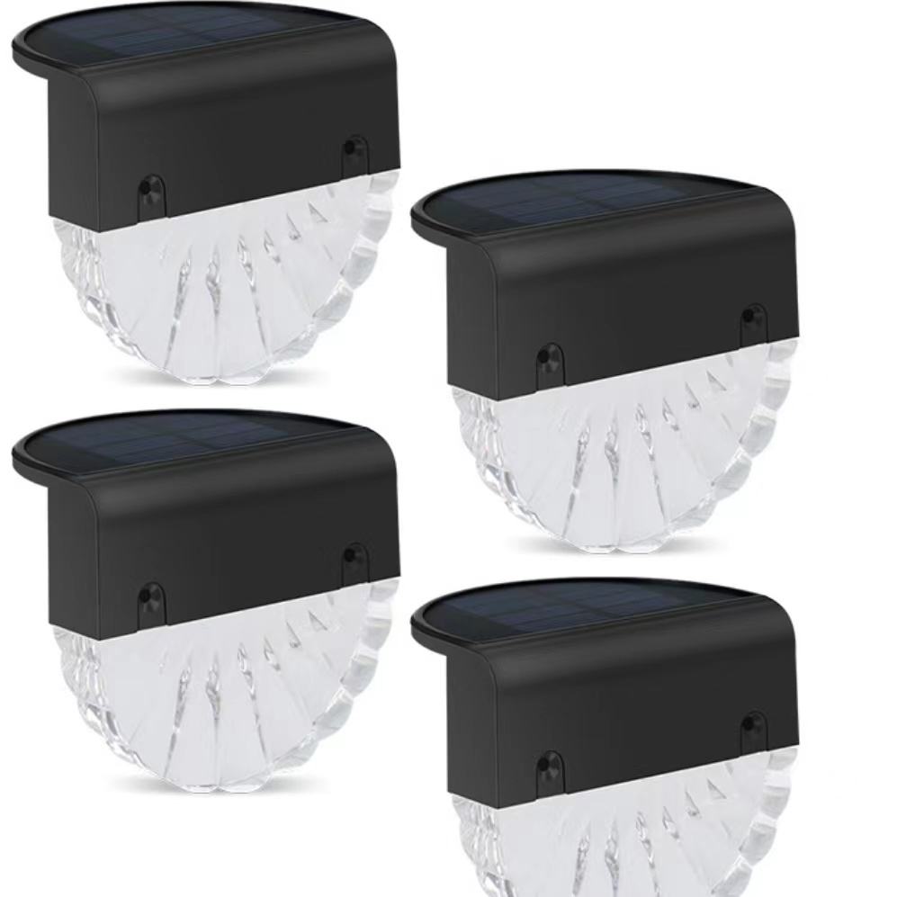 Warm Wit LED Solar Lamp Pad Trap Outdoor Tuinverlichting Zonne-energie Balkon Licht Decoratie voor Patio Trap Hek goederen