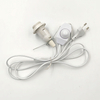 EU Plug Vintage Netsnoeren Lijn Schakelaar en E14 Lamp Licht Socket Twisted Wire Cord Lamp Houder Himalaya Zout Plug 301 Dimbaar