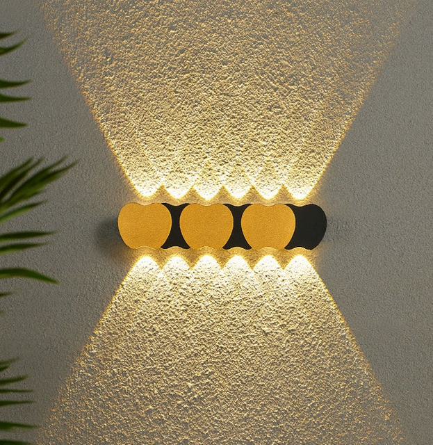 Nieuwe Gang Trappen Verlichting Led Wandlamp Outdoor Waterdichte IP65 Up En Down Wandkandelaar Acryl Licht Tuinverlichting 220V