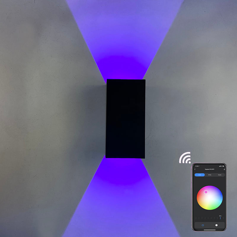 9W RGBW Wandlamp Kleur Veranderende Dimbare LED Nachtkastje Ambient IP65 Verlichting Wandkandelaar Tuya APP WIFI Controle party Indoor Decor