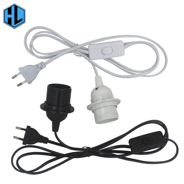 1.8 M Lijn Lengte E27 LED Lamp Socket a250V 4A 303 Aan/Uit Lamphouder Adapter Converter voor LED Licht Schorsing Socket Houder