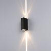 6W moderne led zwarte shell beam light waterdichte wandlamp en nachtlampje voor buiten op en neer wandlampen voor thuis