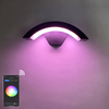 Tuya Controller APP Smart Life Outdoor Led-verlichting Wandkandelaar Verstelbare Surface Mount Black Cube Wandlamp
