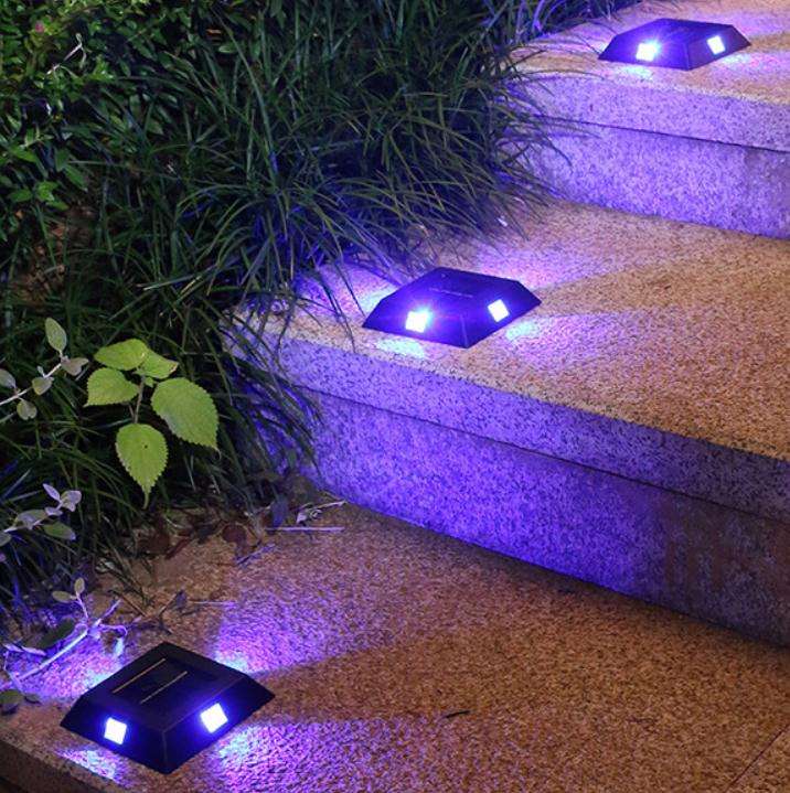 4 LED Solar Lamp IP65 Waterdichte Outdoor Light Binnenplaats Wandlamp voor Tuin En Villa Decoratie Stap Licht