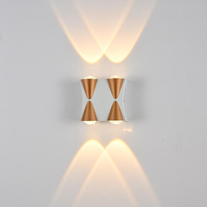 IP65 4W Led Wandlamp Waterdichte Buitenlamp Binnen Gouden Wandlamp Op en neer Wandlamp Modern LED Licht