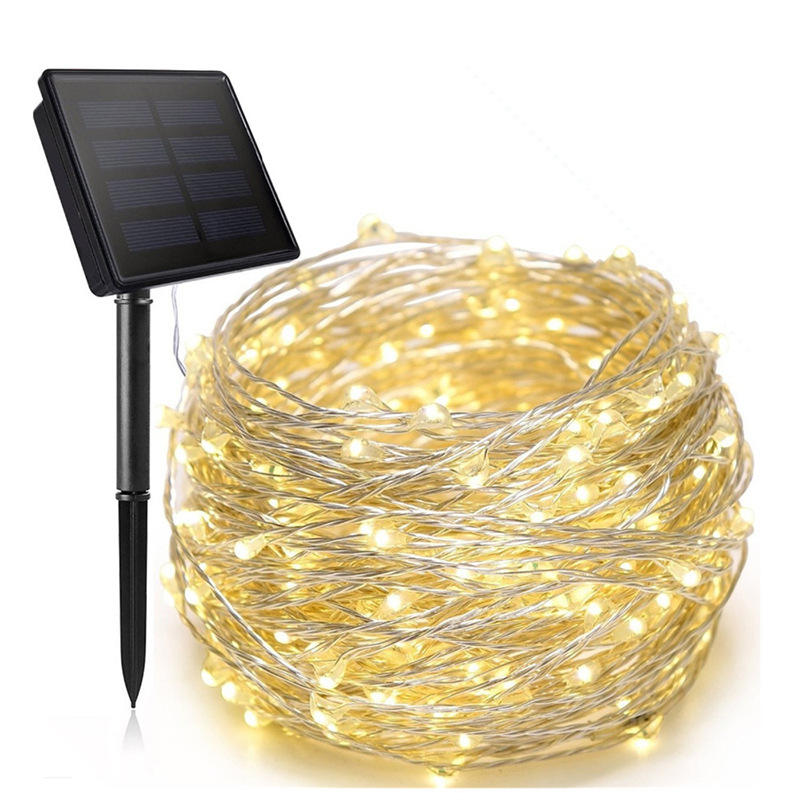 Solar String Kerstverlichting 200m Kerstverlichting Waterdichte Outdoor Guirlande Zonne-energie Lamp Kerst Voor Tuindecoratie.