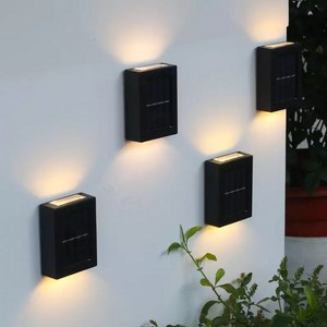 Wandlamp op zonne-energie buiten waterdicht IP65 op en neer trap wandlamp LED-nachtlampje op zonne-energie