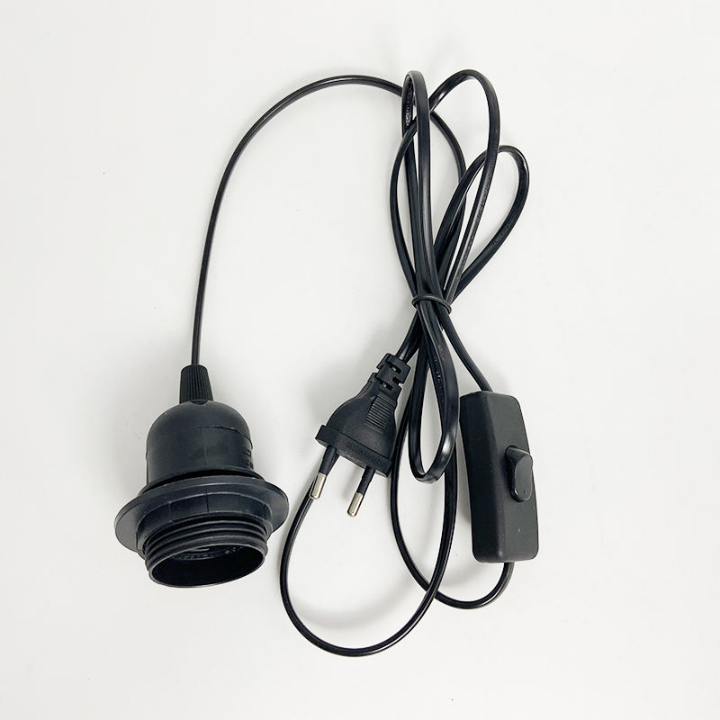 E27 E14 US AU UK EU Verlengsnoer Met 303 Schakelaar Kabel 1.8 m Schroef Base Lamphouder LED hanglamp Head Bulb Socket