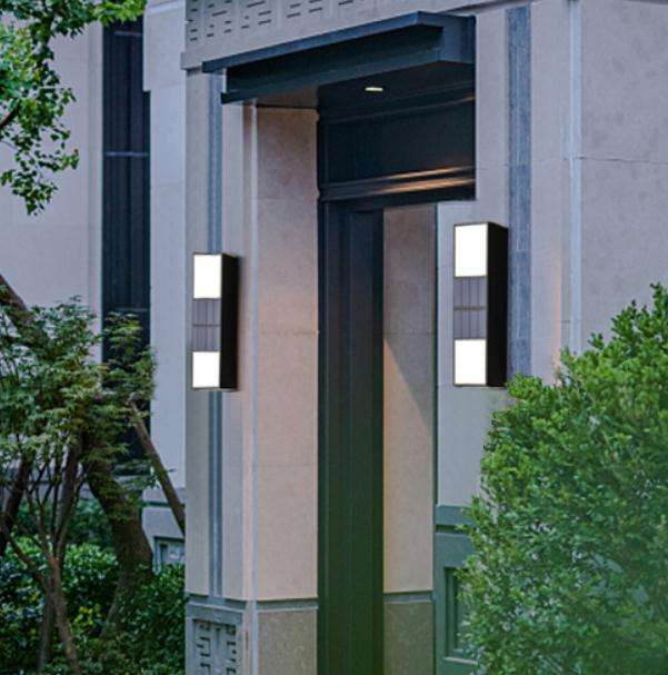 6LED Solar wandlamp IP65 buiten waterdichte binnenplaats licht tuin villa buiten muur waslamp wandlamp
