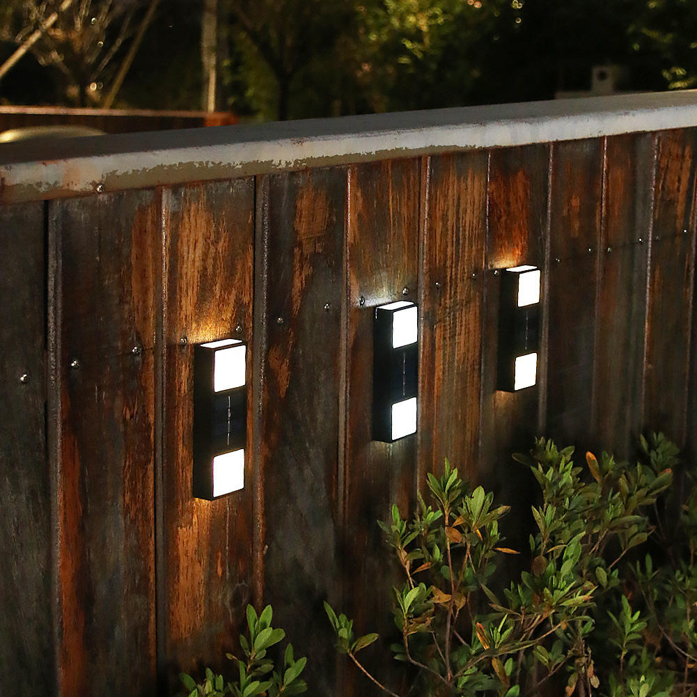 6LED Solar wandlamp IP65 buiten waterdichte binnenplaats licht tuin villa buiten muur waslamp wandlamp