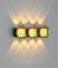 Nieuwe stijl gouden appel persoonlijkheid wandlamp eenvoudige led woonkamer achtergrond ronde wandlamp hotel hal gang verlichting