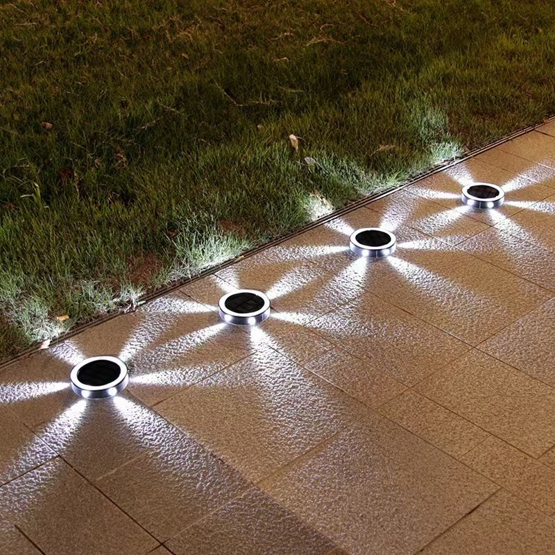 LED Solar Power Disk Light Outdoor Garden Solar Underground Light Deck Light Spotlight Begraven Solar Led Lamp Tuindecoratie