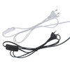 1.8 m lijn Kabel 303 Aan Uit Netsnoer Voor LED Lamp met Knop switch EU Plug Licht schakelen Transparante Draad Extension