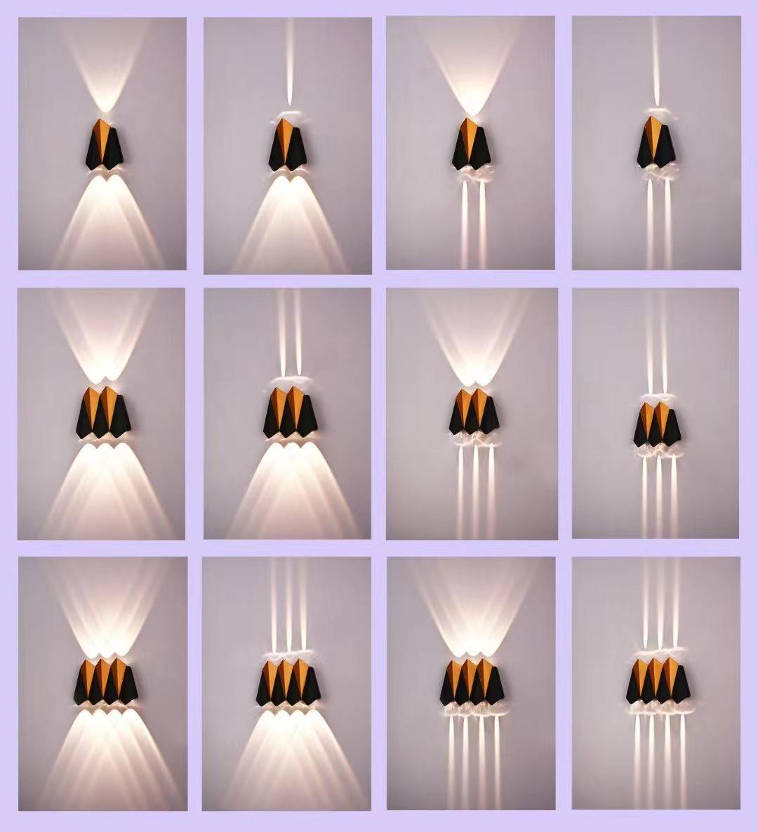 Nordic Style Armatuur Waterdicht Tuin 12W LED Wandlamp Brace Muur Nachtlampje Versieren voor Buitenverlichting Sofa Achtergrond