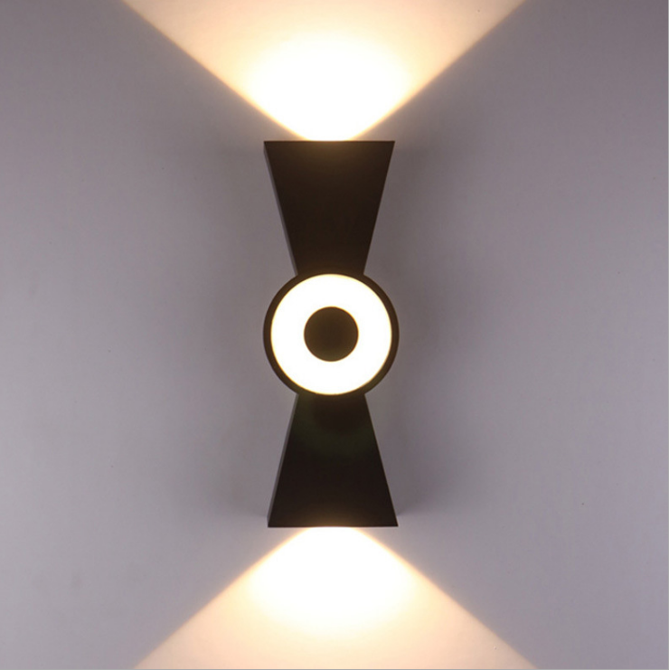 6W Led Waterdicht Outdoor up en down verlichting tuin Hoornvorm IP65 loft wandlamp buiten led wandkandelaar modern