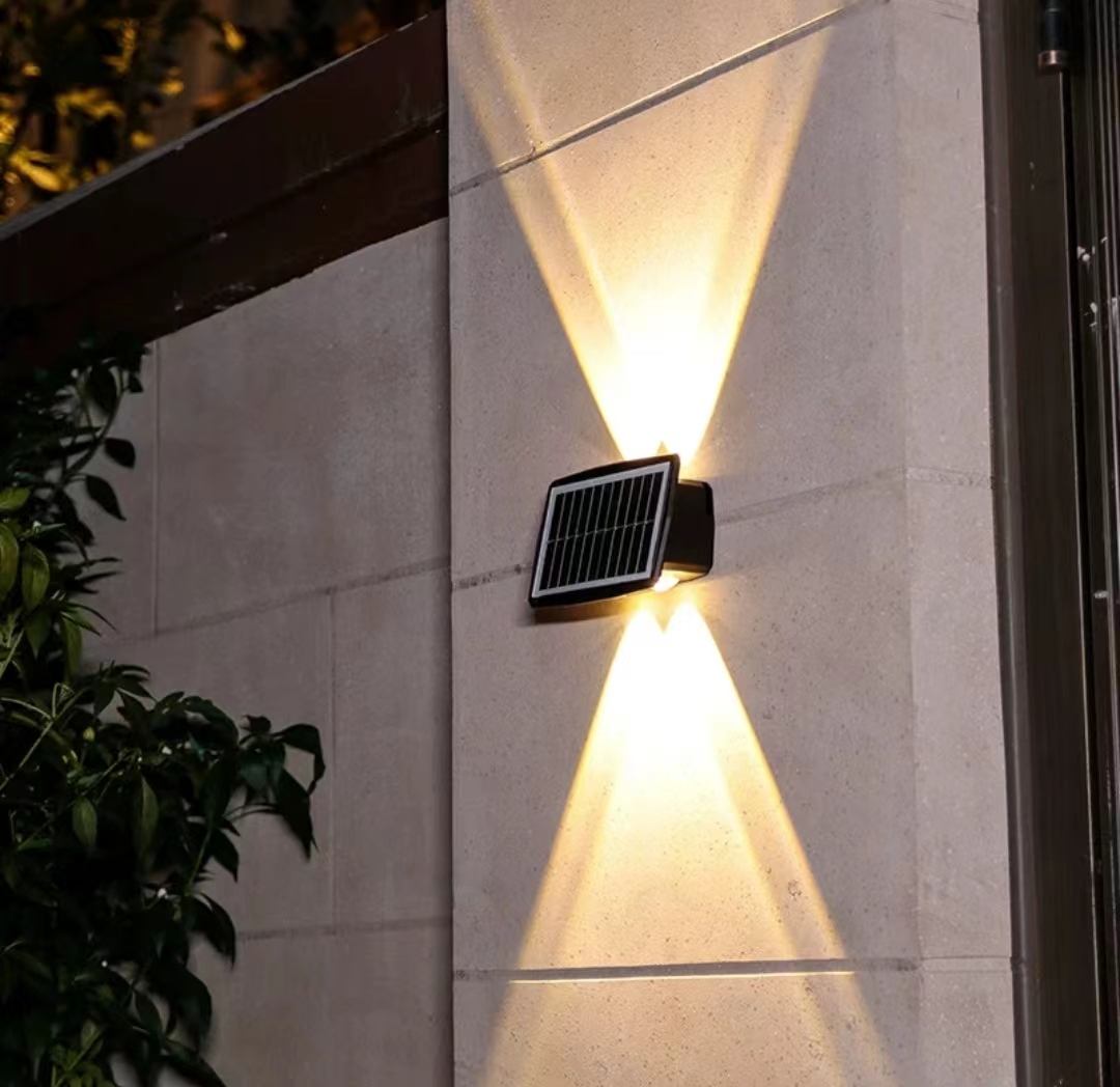 4LEDSolar Wandlamp Outdoor Waterdichte LED Wandlampen voor Binnenplaats Straat Landschap Tuin Decor Lamp Solar Outdoor Wandlamp
