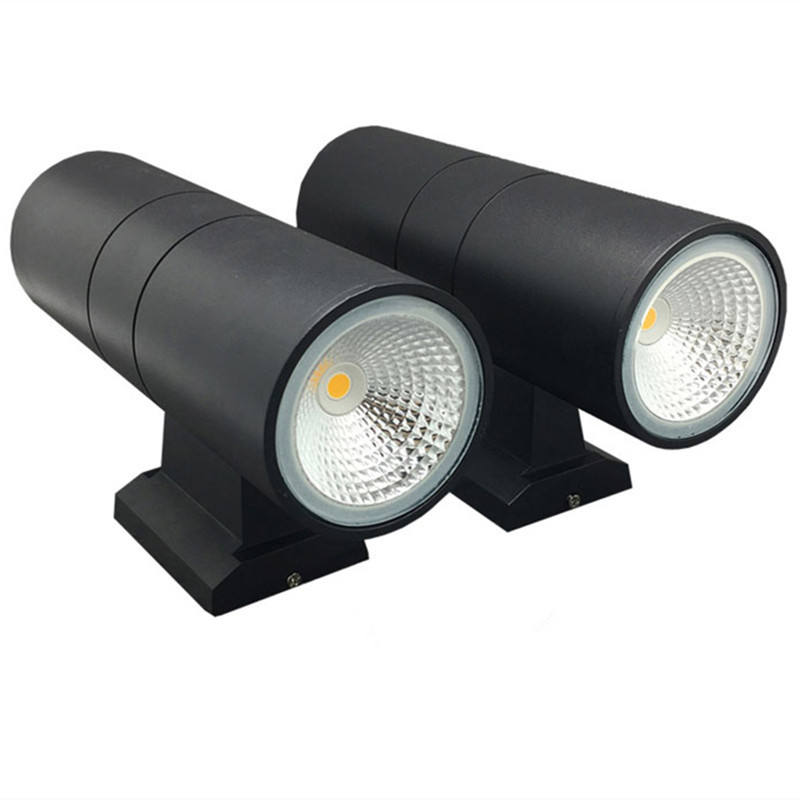 6W COB Up En Down Dual-Head Outdoor Led Wandlamp Wandlamp Cilinder Indoor Balkon Armatuur waterdicht IP65 Veranda Lamp