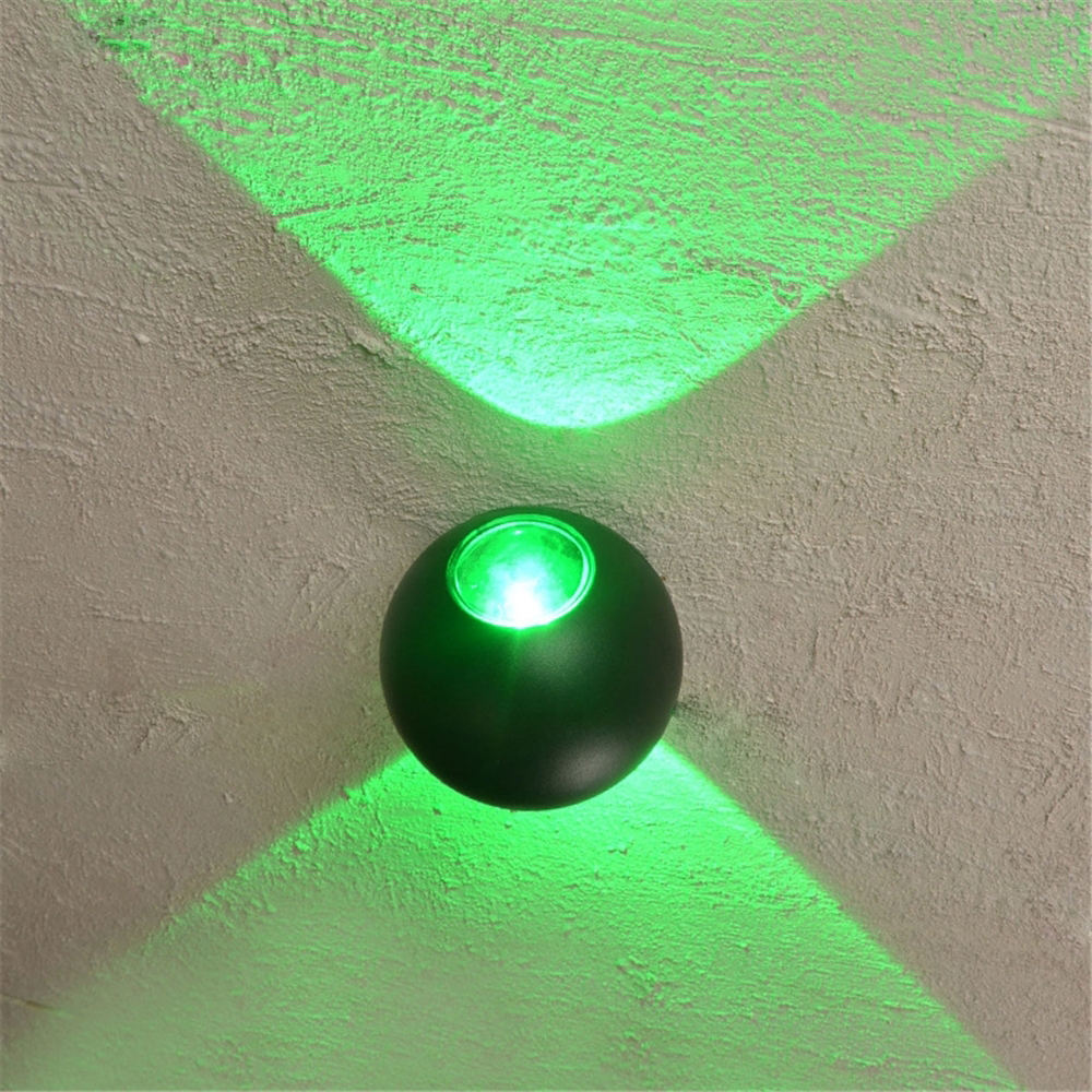 6W waterdicht licht 2023 NIEUW Ball Lights Outdoor LED-wandlampen Ronde waterdichte wandlamp Op en neer wandlamp