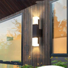 LED tweekoppige blaker Licht Vierkant Buitentrap Gangpad Waterdicht Acryl Creatief Exterieur Wandlamp Binnenplaats Balkon Blaker