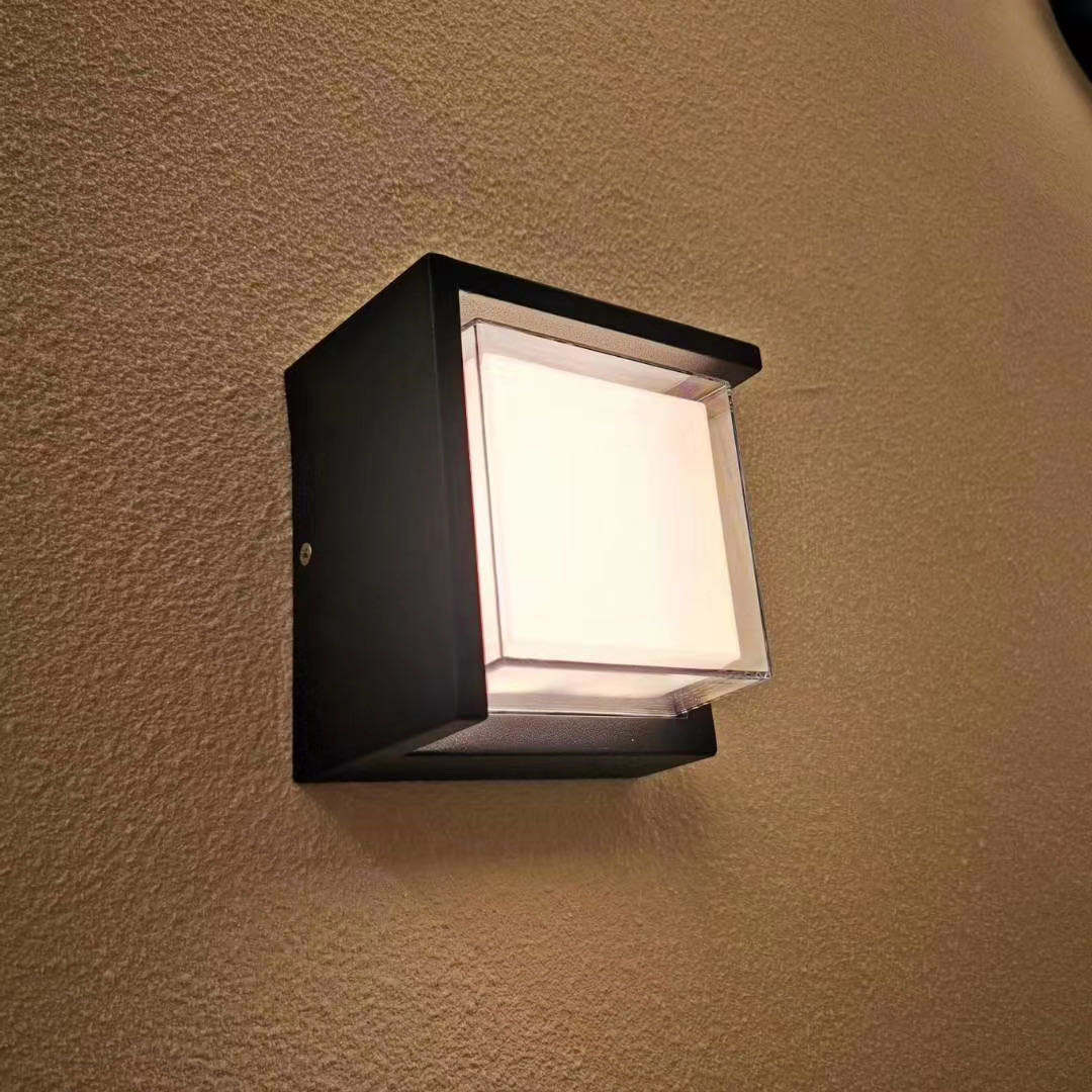 Waterdichte Led Wandlamp Tuin Outdoor Decoratie Voordeur Verlichting Blaker AC85-260V Armatuur Zwart Lampenkap Armatuur