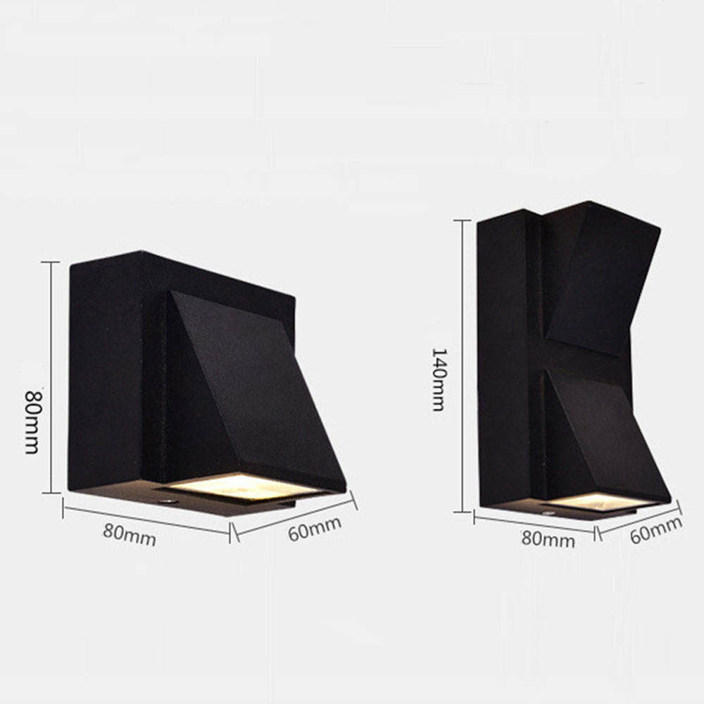5W 12W Moderne Eenvoudige Outdoor Waterdichte Wandlamp LED Binnenplaats Lampen Balkon Tuin Wandlamp