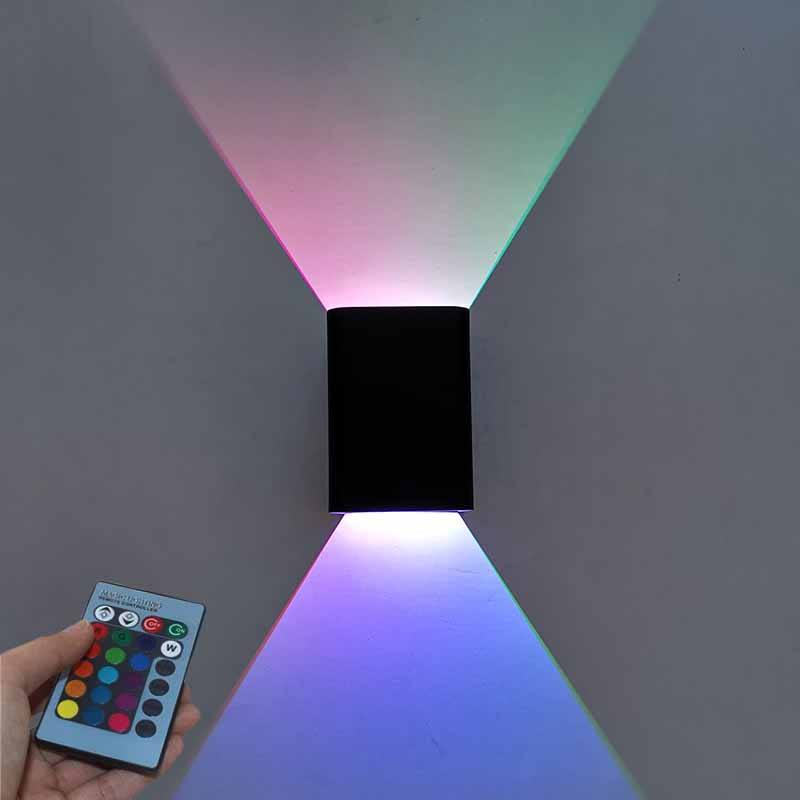 Hoge kwaliteit lage prijs 5W energiebesparende binnendecoratie RGB slimme controller rechthoekige vorm Muurbeugel lamp traplamp