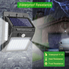 100 LED Solar Light Outdoor Solar Lamp PIR Bewegingssensor Wandlamp Waterdicht Zonne-energie Zonlicht voor Tuindecoratie