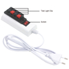 1.5 m Draad 2/4-pins Armatuur Wit EU US Plug Tester LED Lamp Adapter Schakelaar Hoge Kwaliteit voor Led Driver Chip Lamp Light Strip