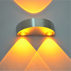 Halve cirkel 3W LED Wandlamp Aluminium Up Down Wandlampen voor Slaapkamer Nachtkastje Gang Woonkamer