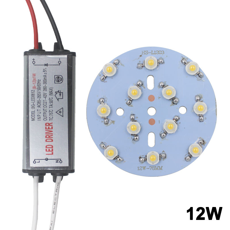 3W High Power Bulb Lamp met LED Driver Adapter Driver Verlichting Transformator 280-300mA