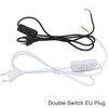 Lijn Kabel 303/304/317/301 Dimmer Netsnoer/Dubbele Knop Schakelaar EU Plug Draad voor LED Lamp/Bureaulamp Luminary USA