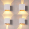 Cube Bewegingssensor Hoge kwaliteit LED Wandlamp 12W Wit Verstelbaar Buiten ip65 Waterdicht Voor Binnen Woonkamer