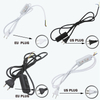 Hot selling Double Button Switch EU Plug Wire met 100% veiligheidsstekker